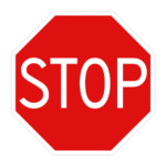 Stopbord 70 cm