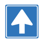 1 richting weg