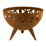 Cortenstaal vuurschaal Michigan 58x58x42 cm