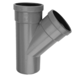 T-stuk 45° mof-mof-spie SN4-SN8