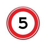 Snelheidbord 5 KM