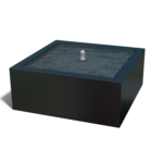 Aluminium watertafel 100x100x40 cm zwart