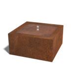 Cortenstaal watertafel 80x80x40