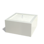 Aluminium watertafel 80x80x40 cm wit