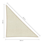 Driehoek 90 graden 300x300x420 cm - Afbeelding 6